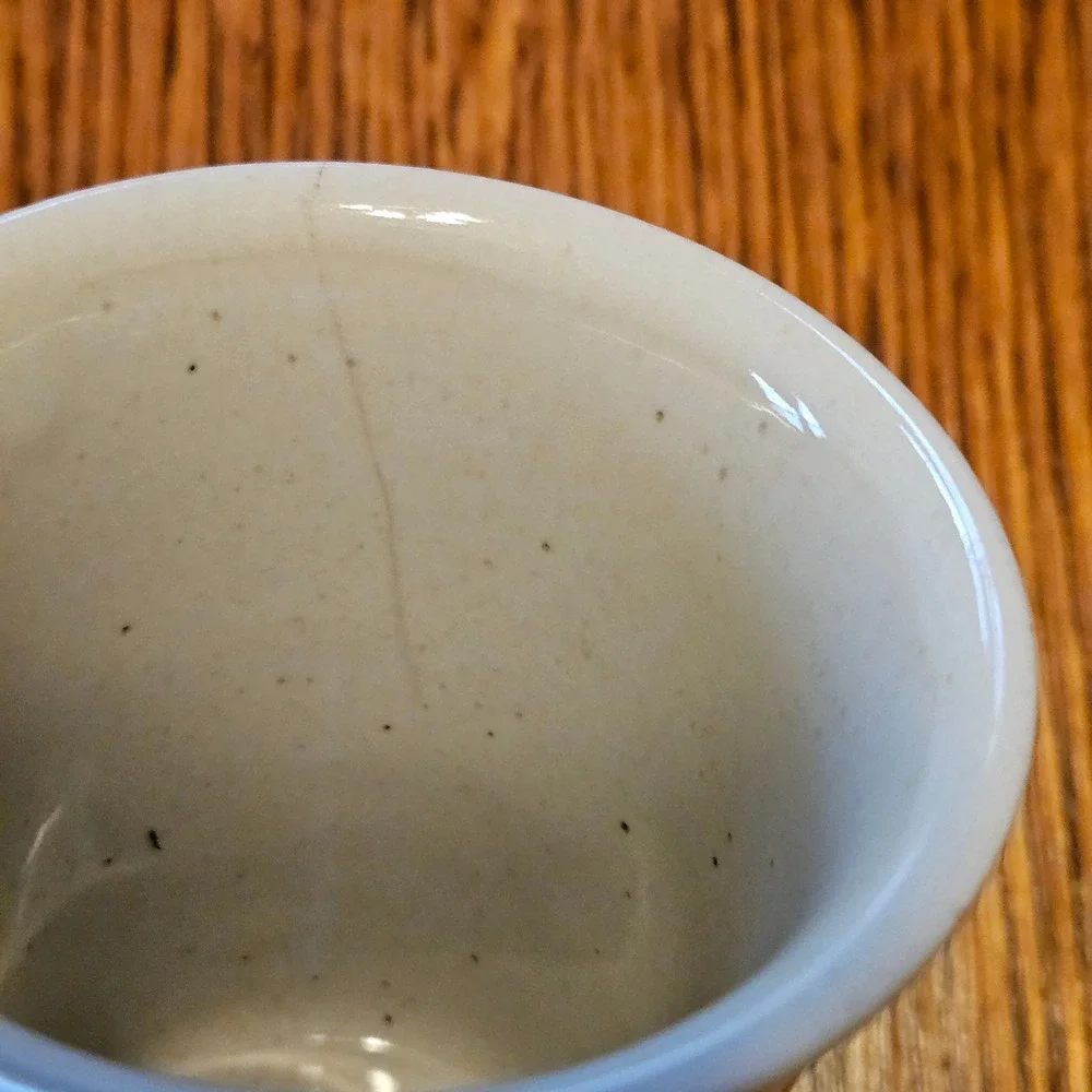 Vintage Country‎ Goose Stoneware Cup Ceramic Speckled Cup Brown Grey
